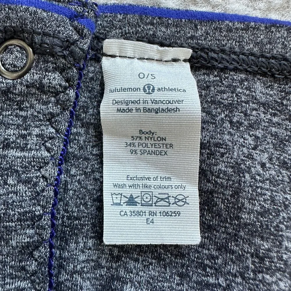 Lululemon Vinyasa Scarf Rulu Parallel Stripe Pigment Blue/Heather Black